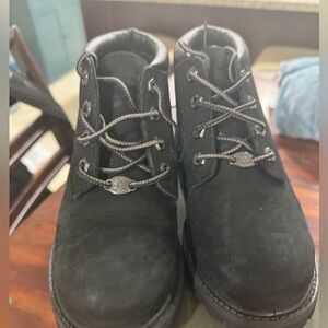 Timberland Black Nubuck Lace-Up Men's Boots